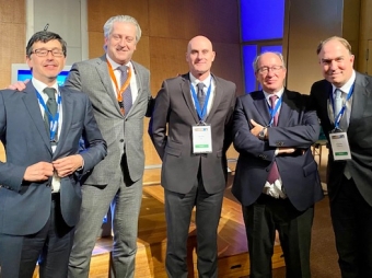 Dres. J. VILAÇA, Dr. BONJER, Dr. O, VIDAL, Dr E. TARGARONA y Dr. VRIENS (EAES 2021)